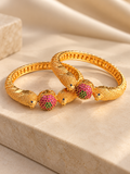 Anulasya Antique Gold Bangles (set of 2)