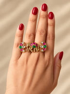 Exclusive Gaja Ratna Fusion Adjustable Ring