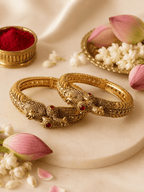 Malini Traditional Ruby Bangles (Set of 2)