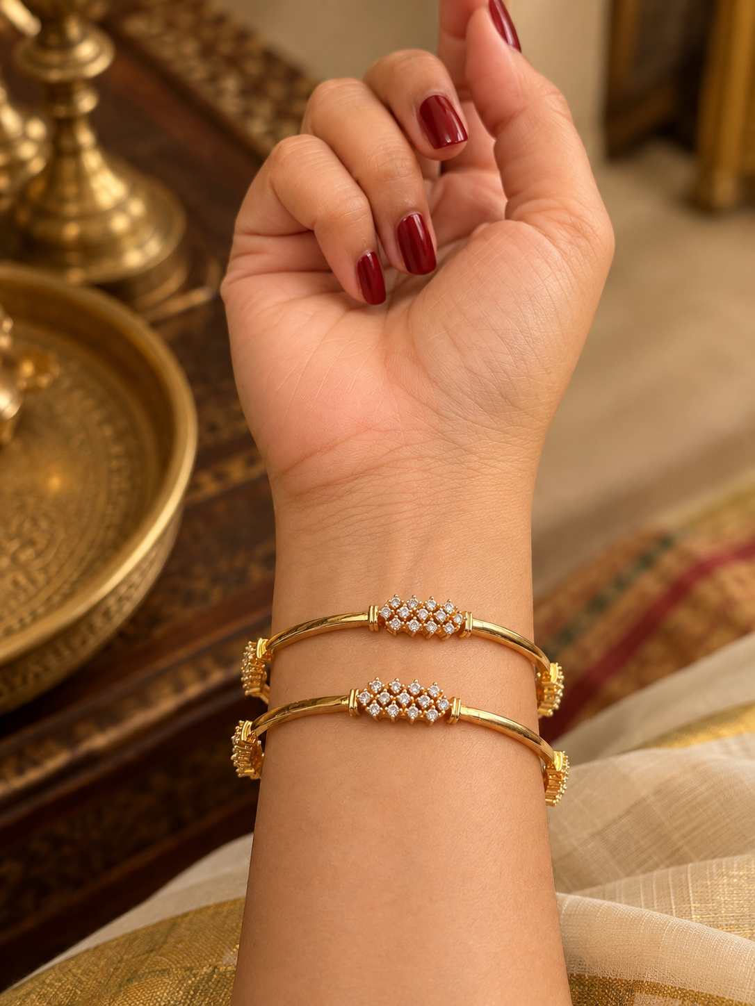 Chandra AD Bangles (Set of 2)