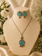 Diya Pendant Set