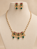 Kamala Pearl Ruby Green Choker Set