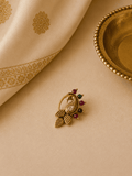 Peacock Bloom Nose Pin