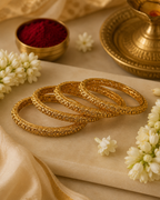 Heritage Gold Bangles (Set of 4)