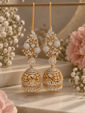 Rukmini Royale AD Earcuff Jhumkas