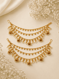 Noor Jhumka Pearl Ear Chains