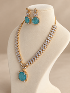 Zara Luxe Polki Necklace Set