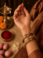 Malini Traditional Ruby Bangles (Set of 2)
