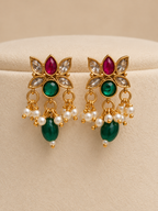 Kamala Pearl Ruby Green Choker Set