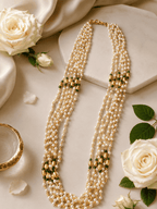 Emerald Pearl Mala Necklace