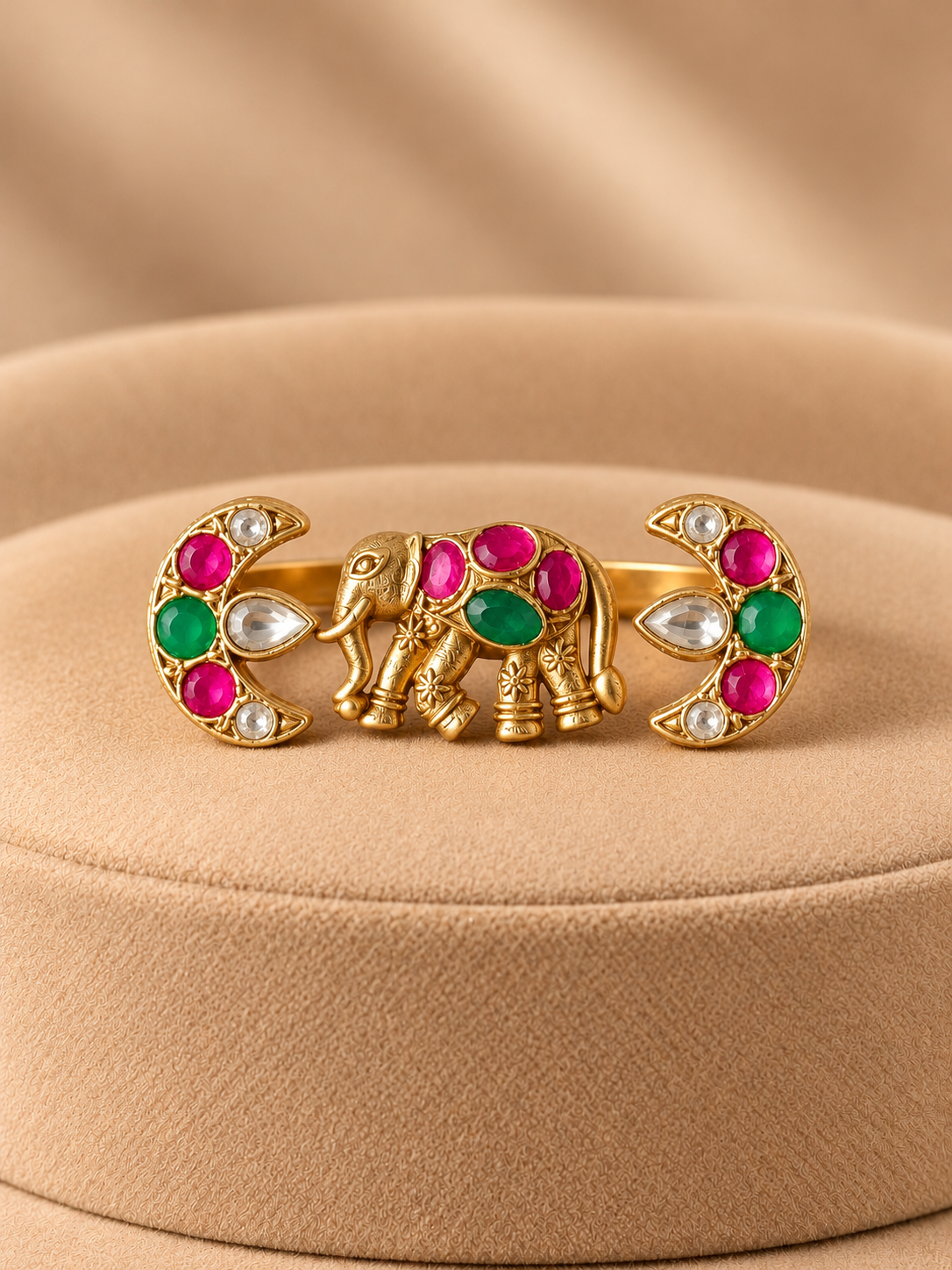 Exclusive Gaja Ratna Fusion Adjustable Ring
