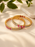Ruhani Ruby Bangles (Set of 2)