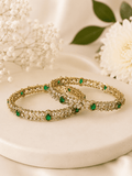 Shivani Emerald Bangles (Set of 2)