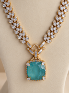 Zara Luxe Polki Necklace Set