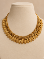 Mayuri Traditional Peacock Kaasu Necklace Set