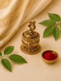 Peacock Treasure Kumkum Box