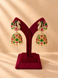 Peacock Royal Statement Jhumkas