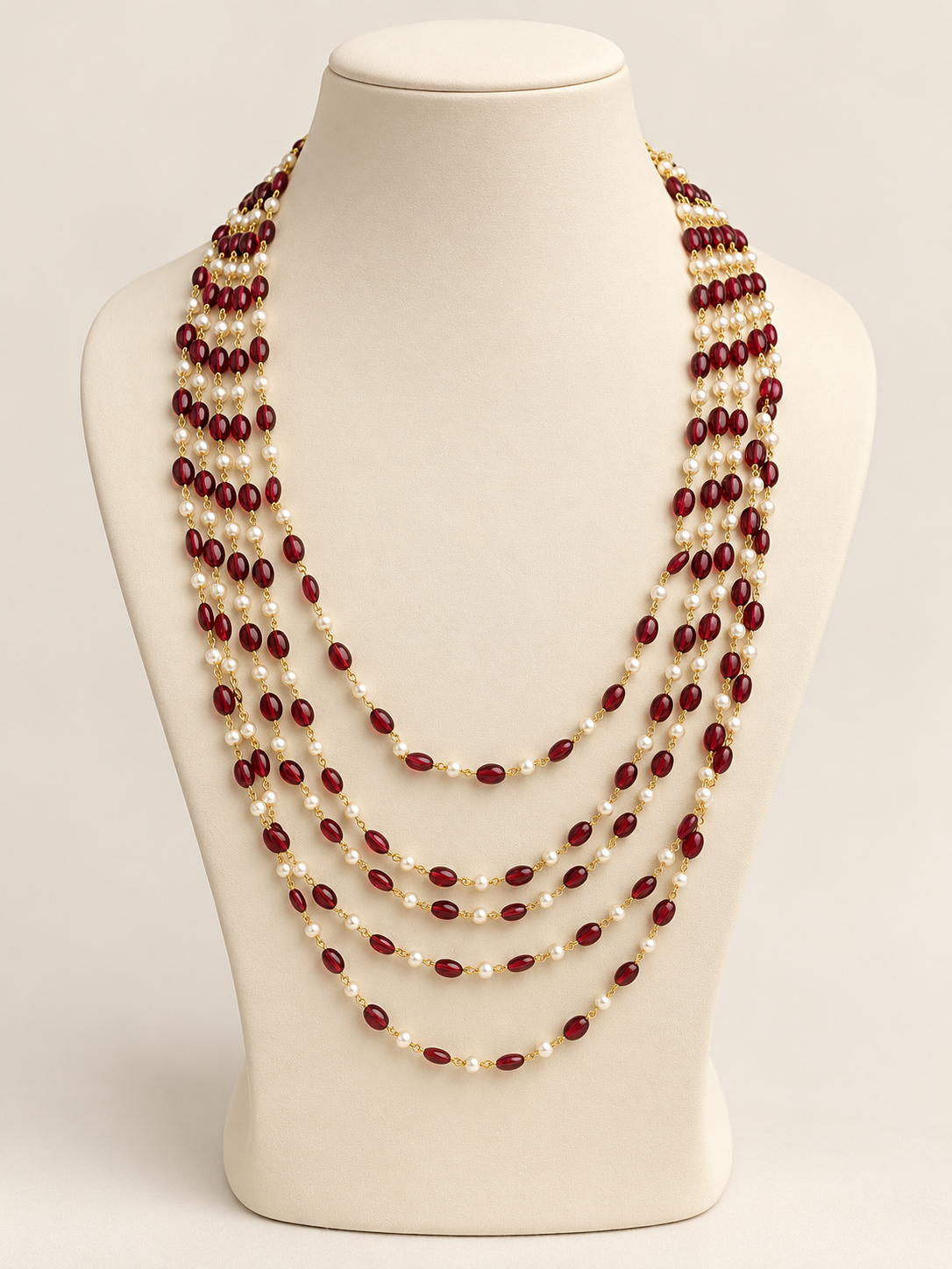 Maroon Maharani Mala